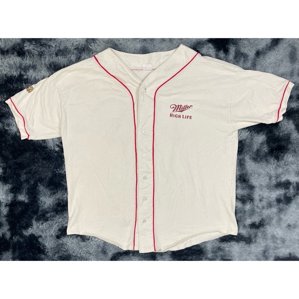 High Miller Life Lumber Company Beige Button Down Graphic Shirt